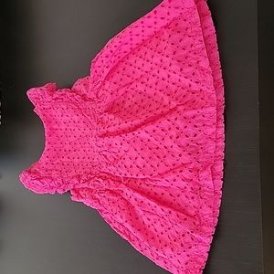 Ralph Lauren Size 9M pink eyelet dress